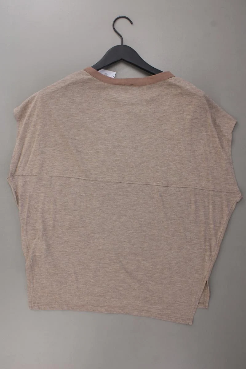 Zara T-Shirt Gr. L neu mit Etikett Kurzarm braun aus Polyester
