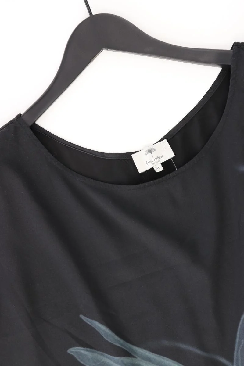 Friendtex Kurzarmkleid Gr. XL schwarz aus Polyester