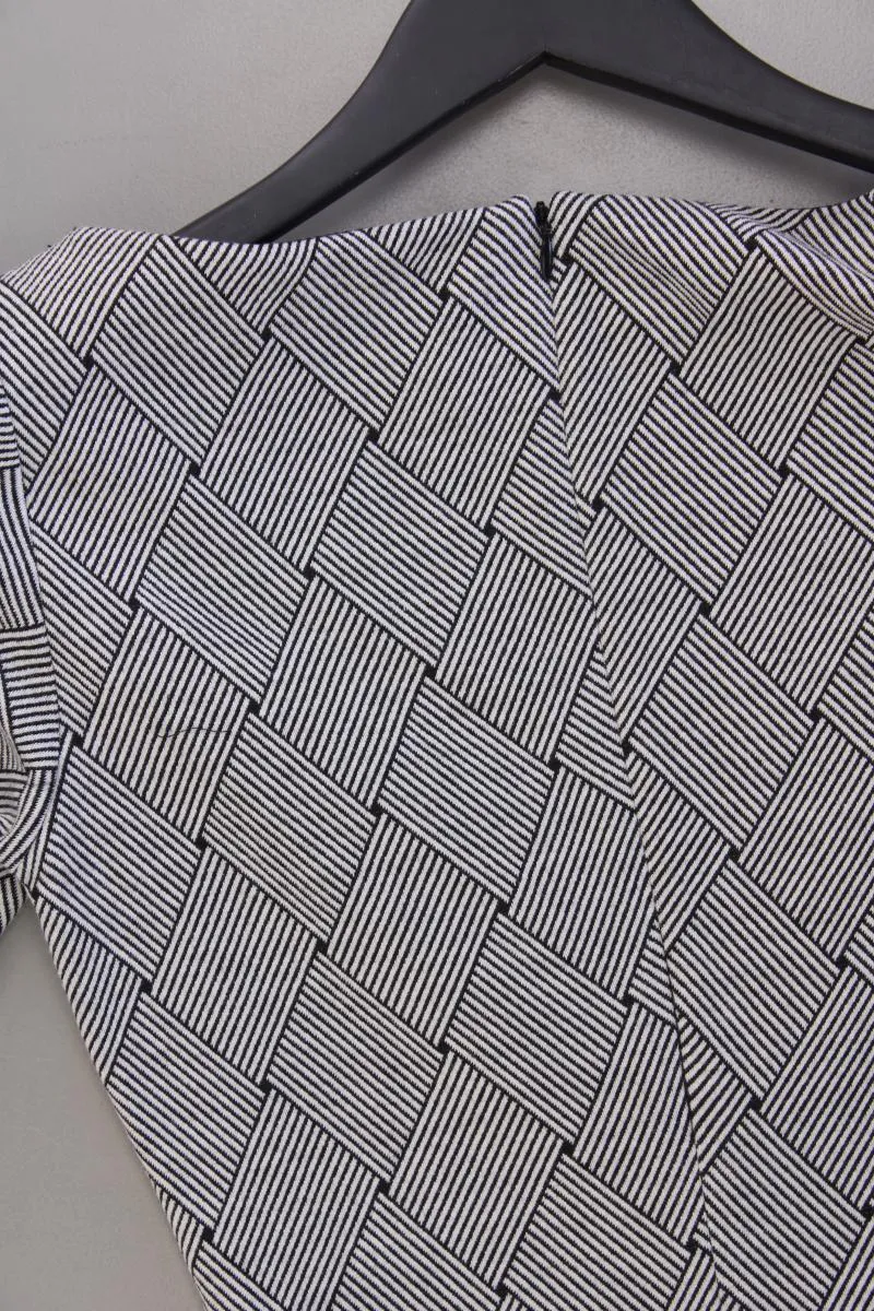 Mango Bleistiftkleid Gr. XS Kurzarm grau aus Polyester