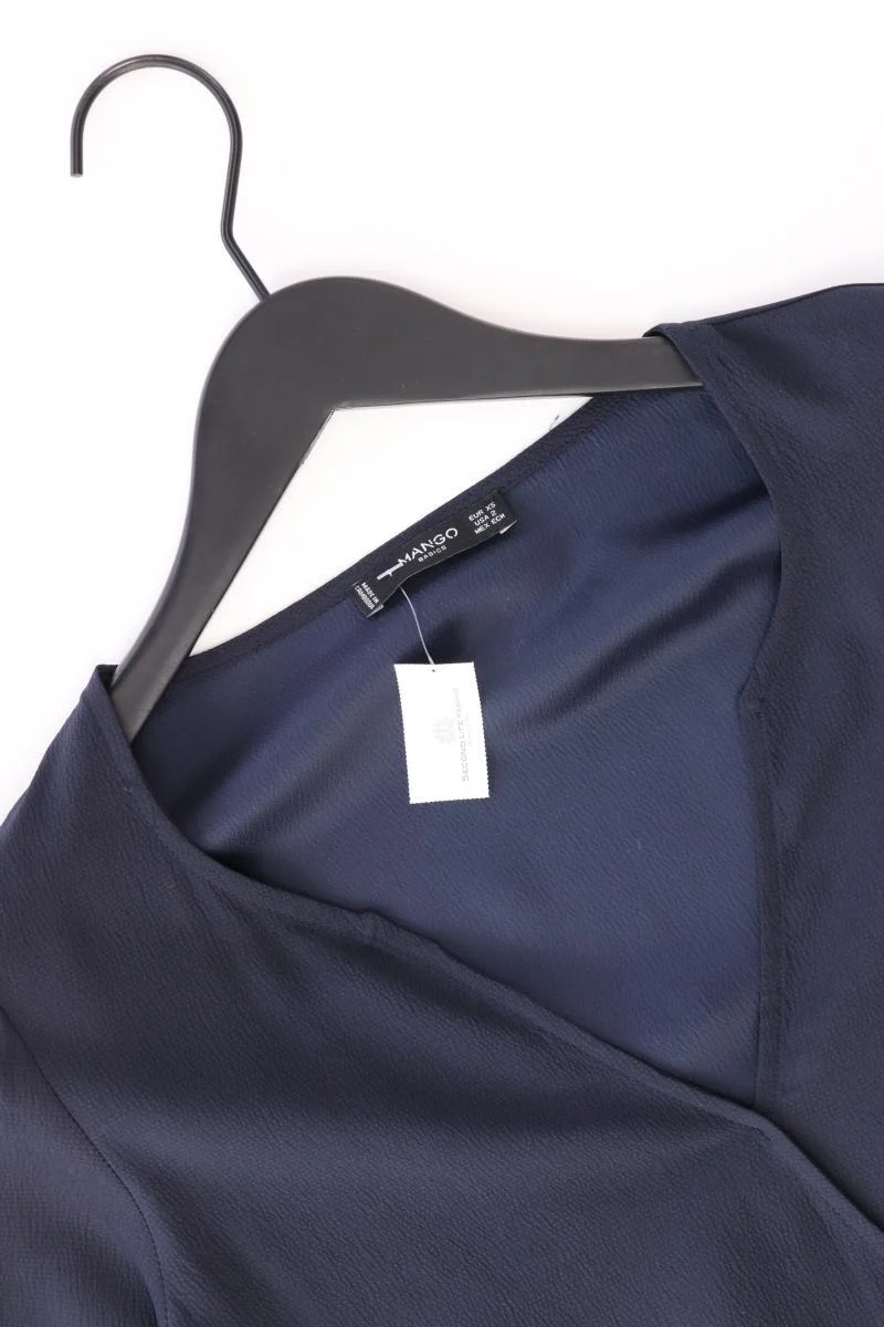 Mango Etuikleid Gr. XS 3/4 Ärmel blau aus Polyester