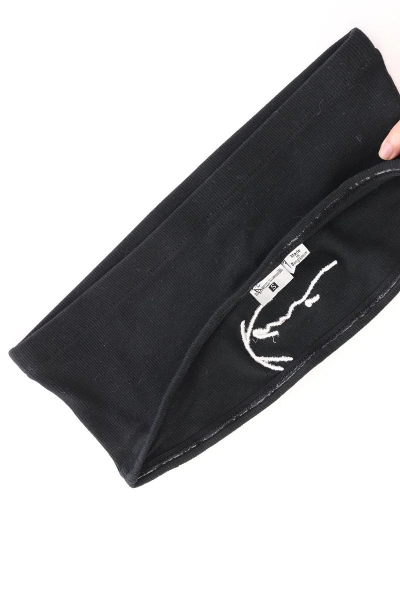 KARL KANI Bandeau-Top Gr. S schwarz aus Baumwolle