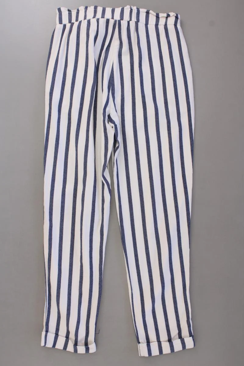 Stradivarius Stoffhose Gr. S gestreift creme aus Baumwolle