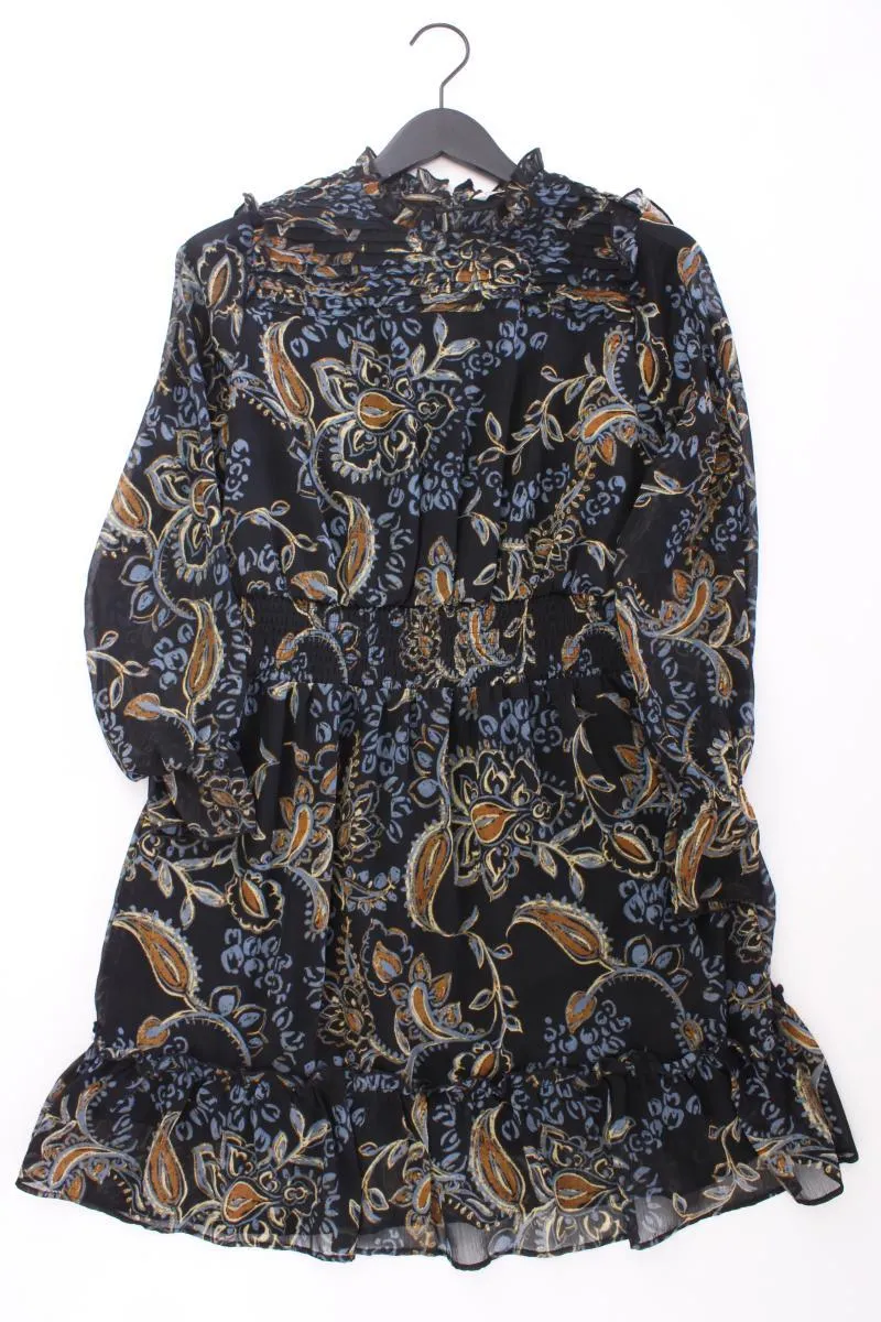 Only Langarmkleid Gr. L mit Paisleymuster schwarz aus Polyester