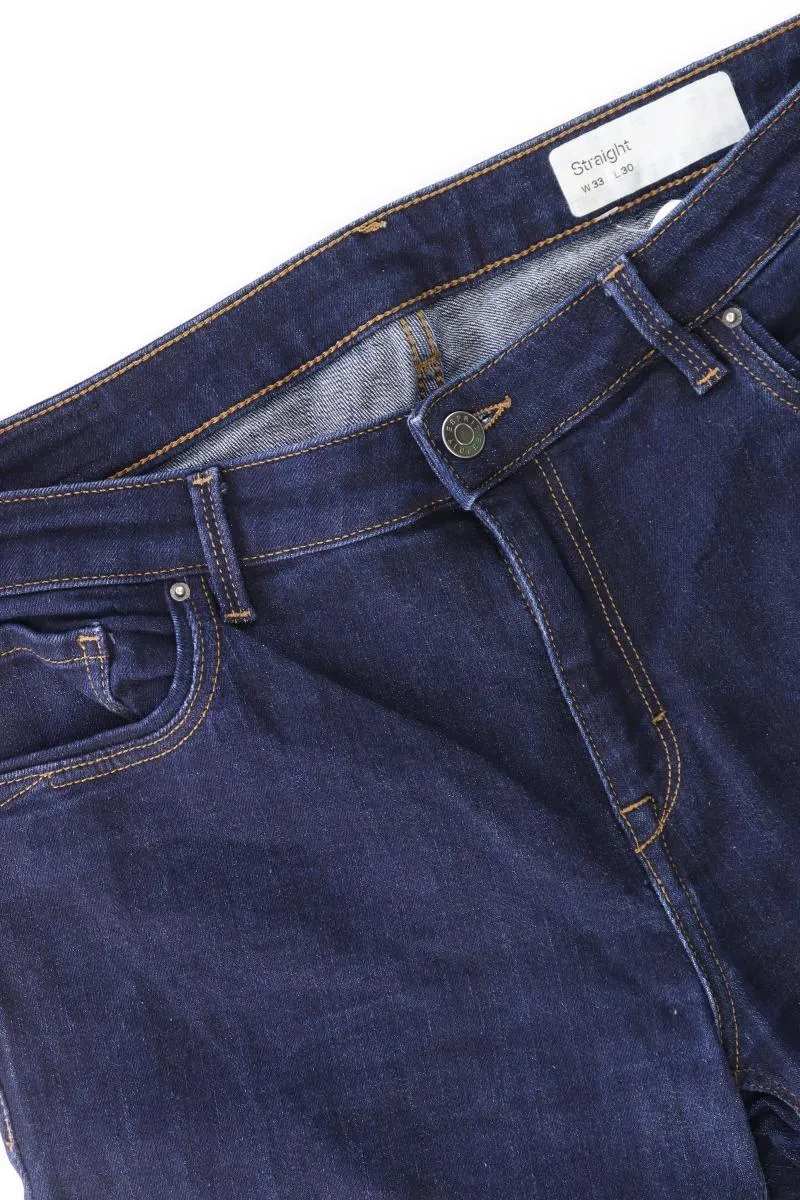 Esprit Straight Jeans für Herren Gr. W33/L30 blau aus Baumwolle