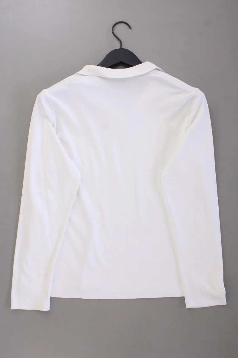 Lands' End Longsleeve-Shirt Gr. L Langarm creme aus Baumwolle