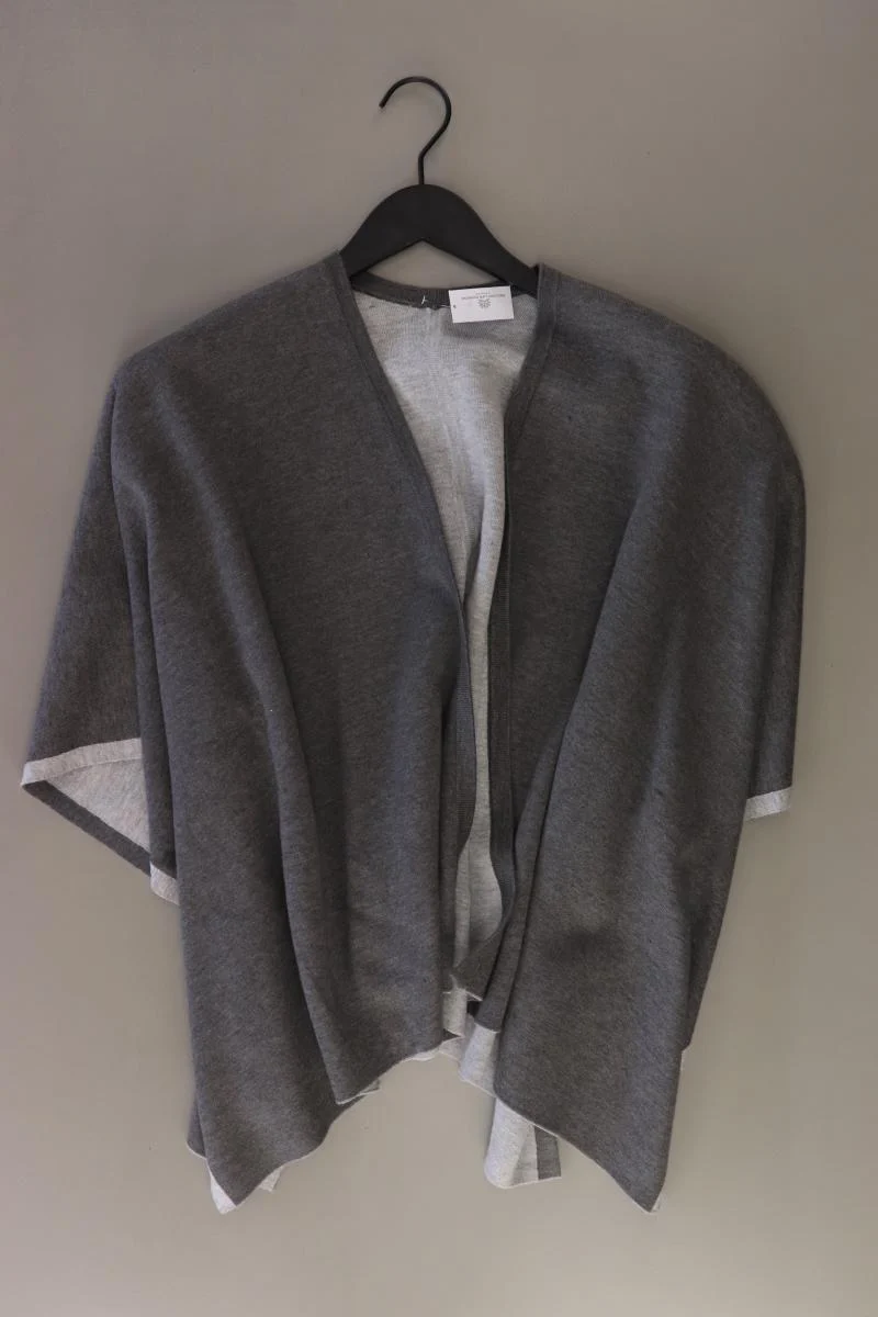 Poncho Gr. OneSize 3/4 Ärmel grau
