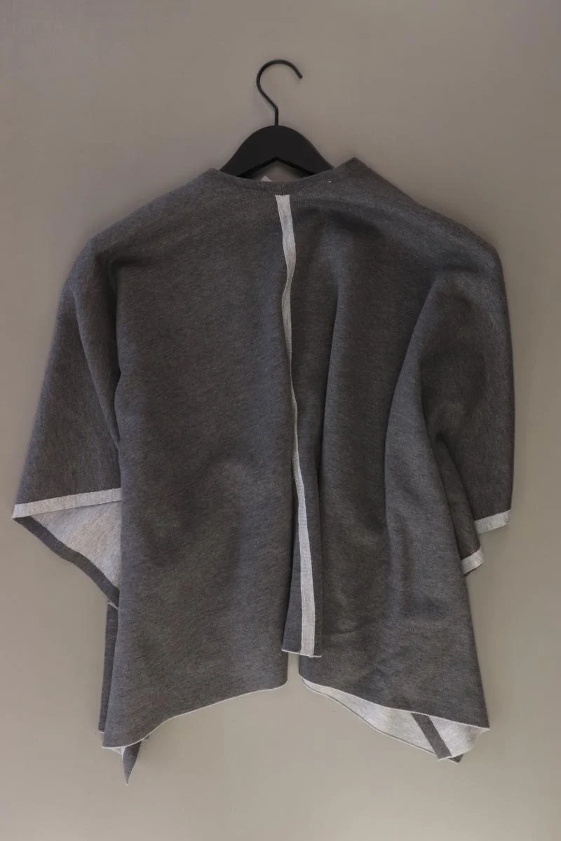 Poncho Gr. OneSize 3/4 Ärmel grau