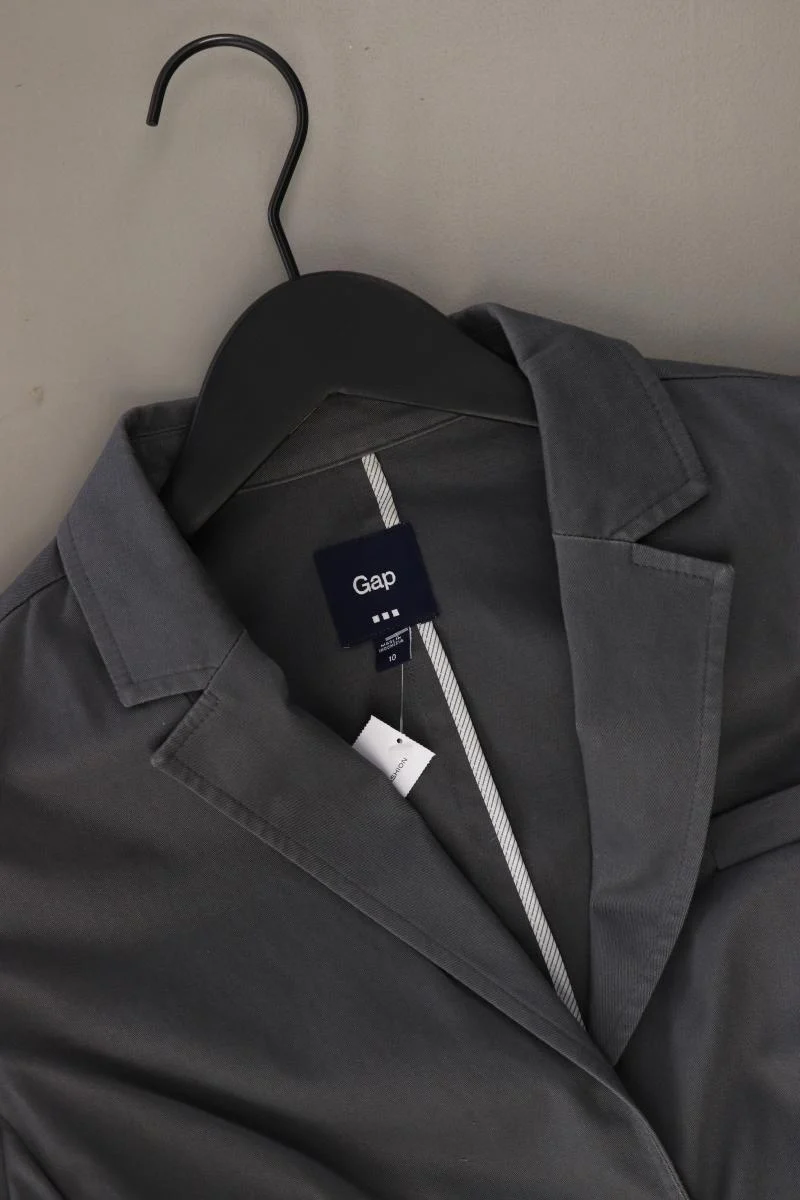 GAP Regular Blazer Gr. US 10 (M) grau aus Baumwolle