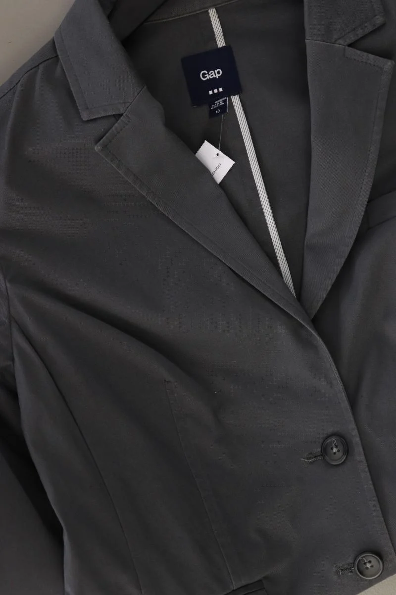 GAP Regular Blazer Gr. US 10 (M) grau aus Baumwolle