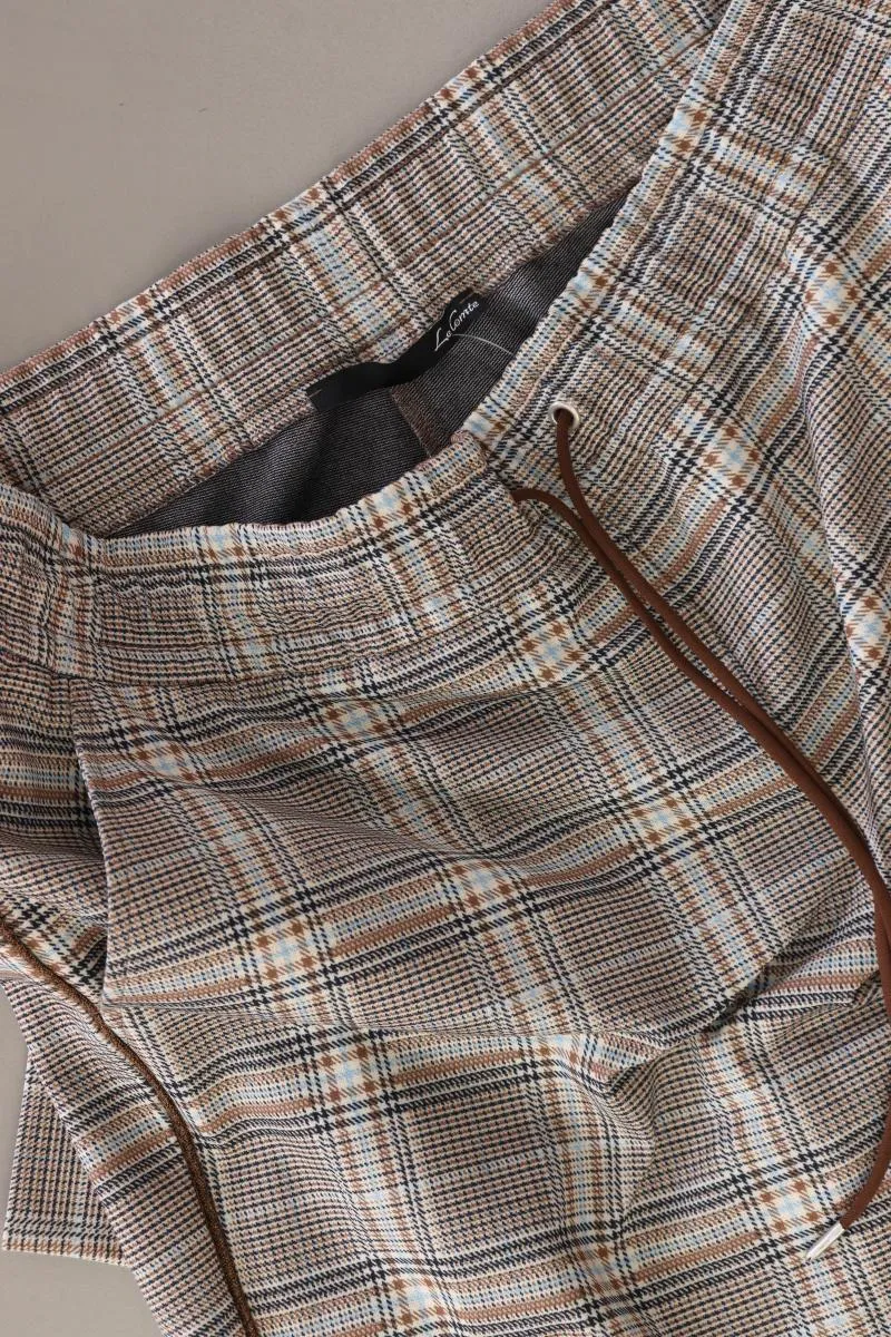 Le Comte Stoffhose Gr. 42 kariert braun aus Polyester