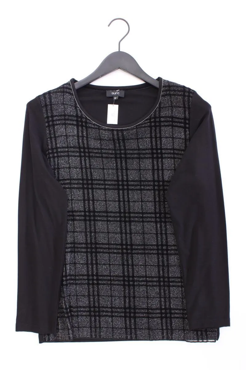 Sure Longsleeve-Shirt Gr. M Langarm mit Glitzer schwarz