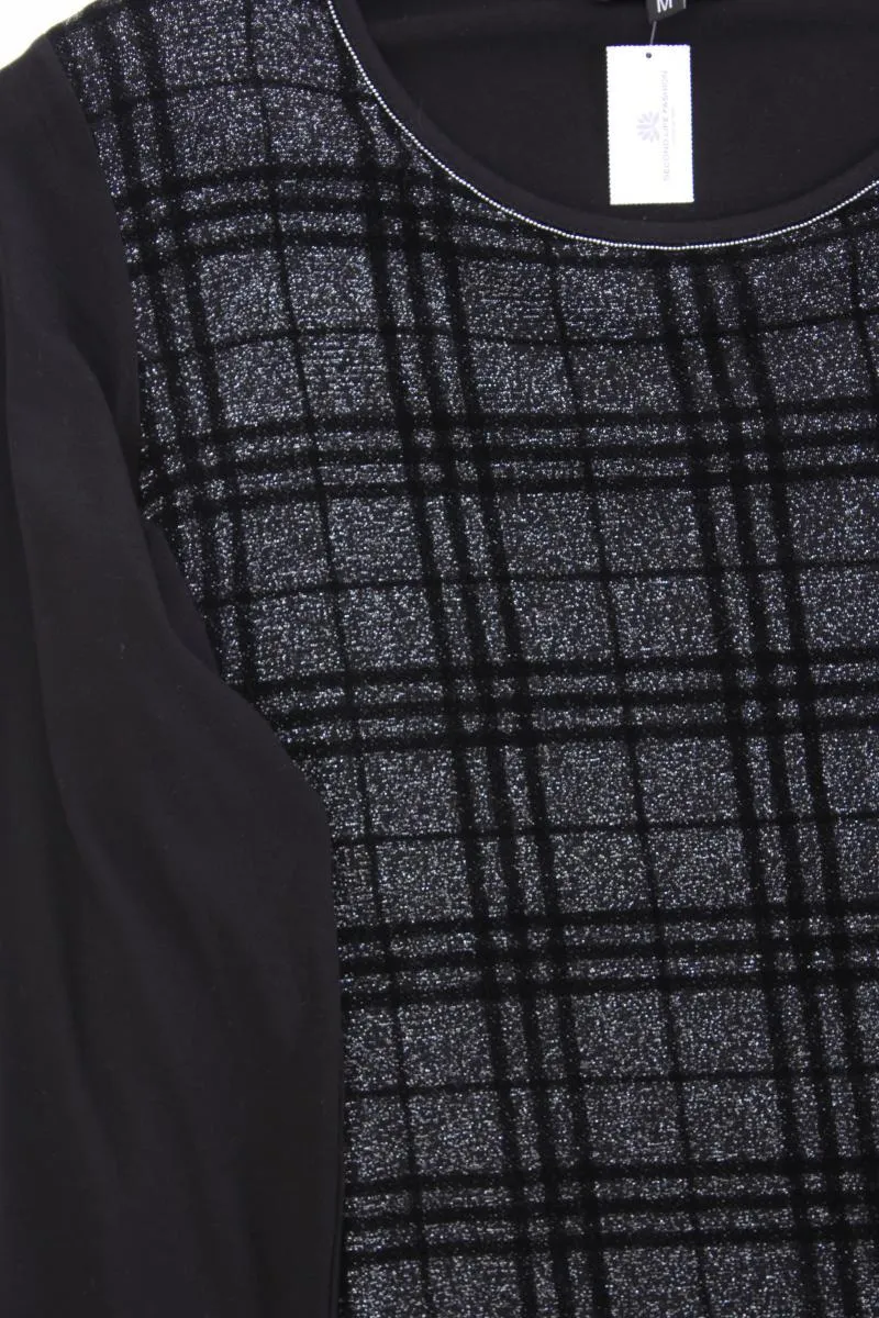 Sure Longsleeve-Shirt Gr. M Langarm mit Glitzer schwarz