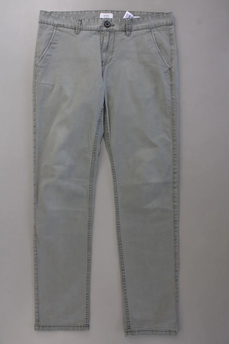 edc by Esprit Chinohose für Herren Gr. W32/L34 olivgrün aus Baumwolle
