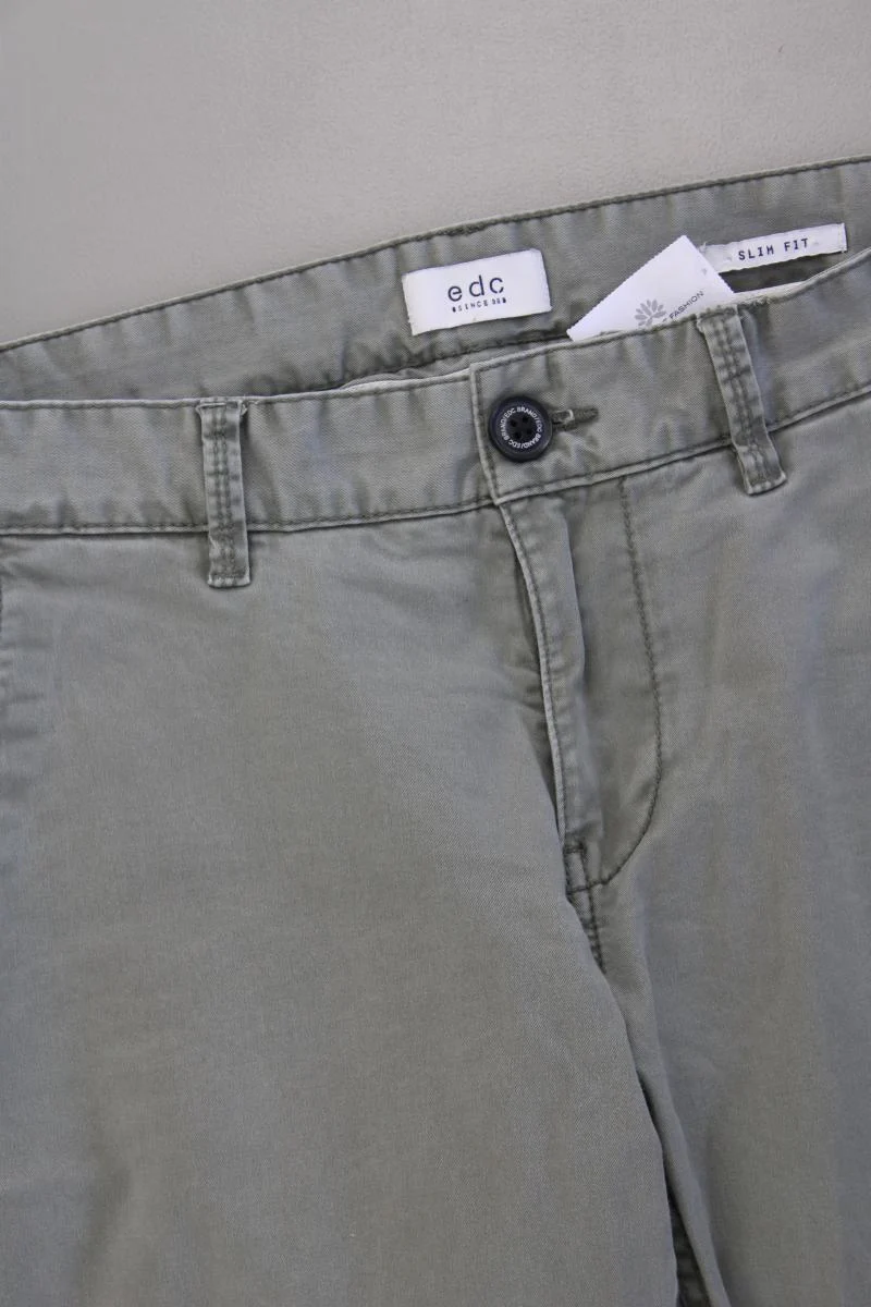 edc by Esprit Chinohose für Herren Gr. W32/L34 olivgrün aus Baumwolle