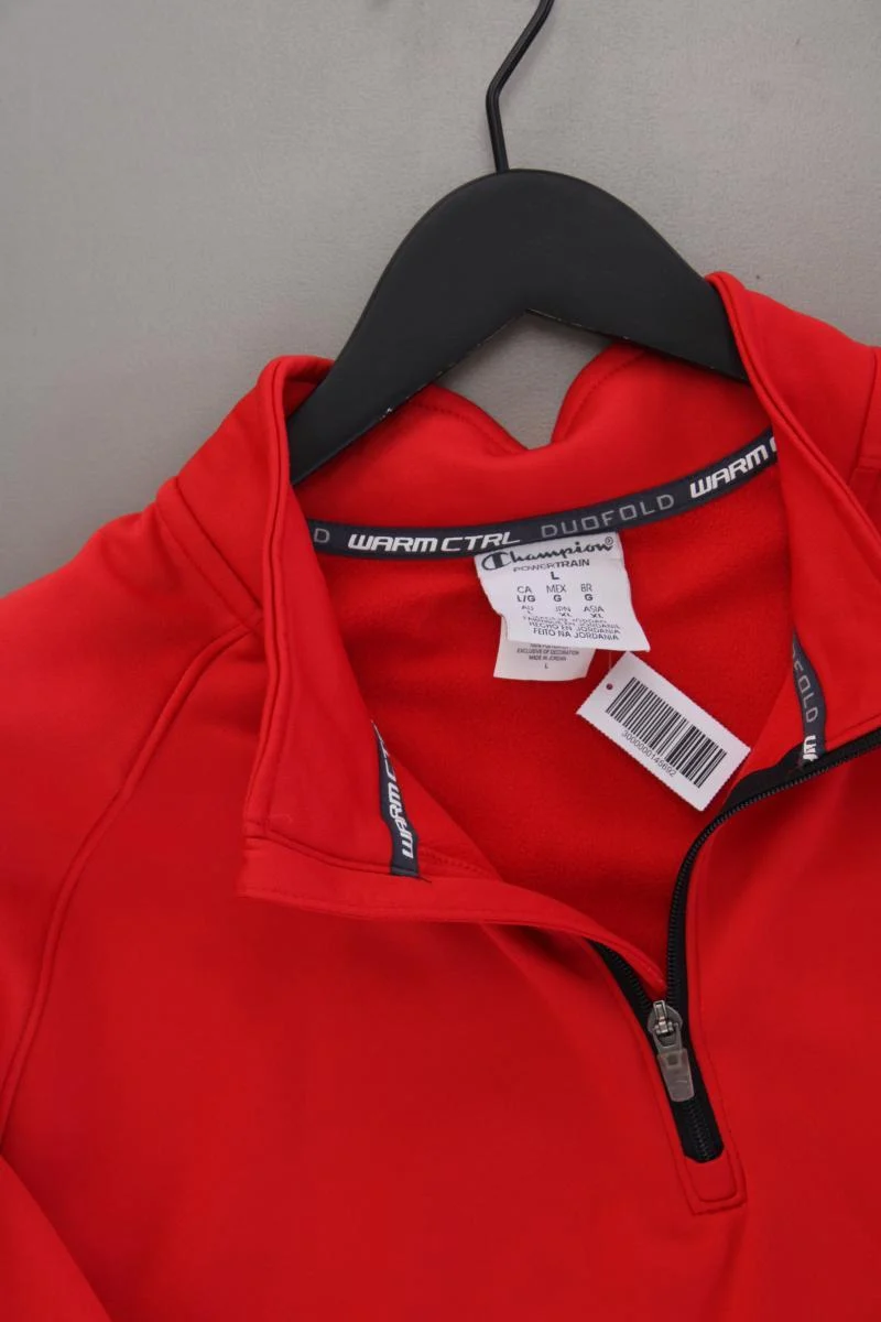 Champion Langarmpullover für Herren Gr. L rot aus Polyester