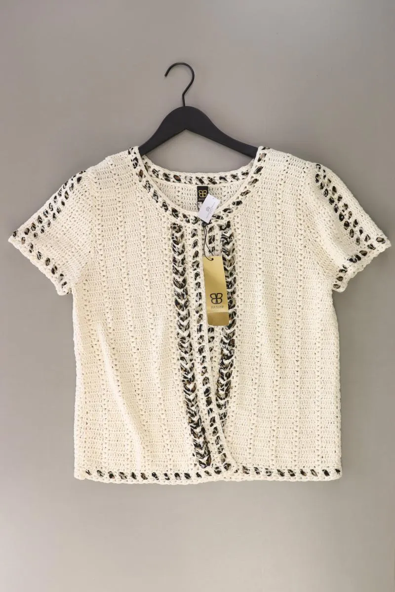 Basler Kurzarm Strickjäckchen Gr. 46 neu mit Etikett Neupreis: 249,0€! creme