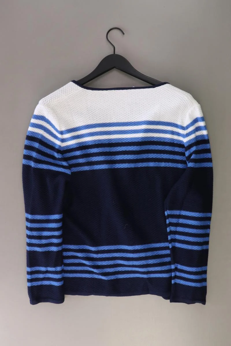 Basler Strickjacke Gr. 48 Langarm blau aus Baumwolle