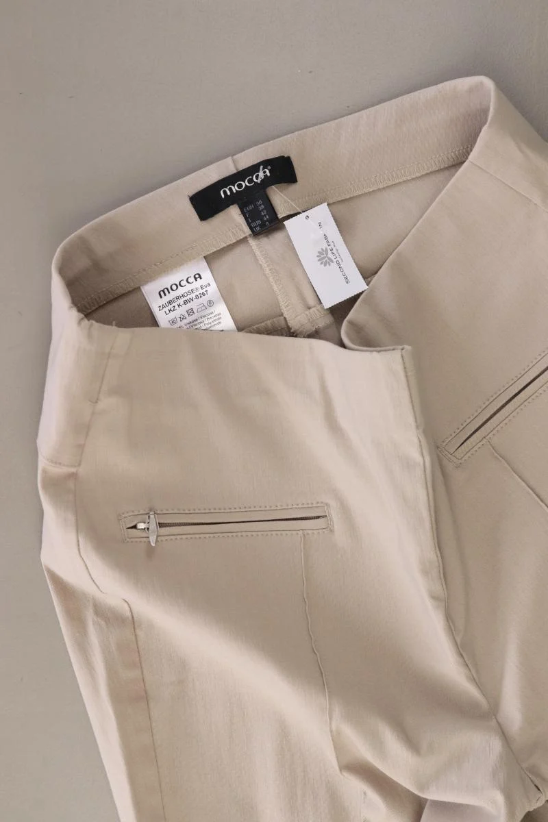 mocca Zauberhose Gr. 36 creme aus Viskose