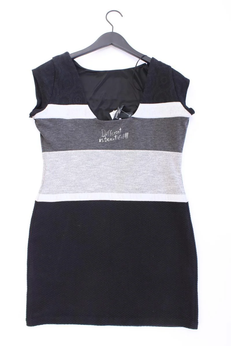 Desigual Kurzarmkleid Gr. XL schwarz aus Polyester