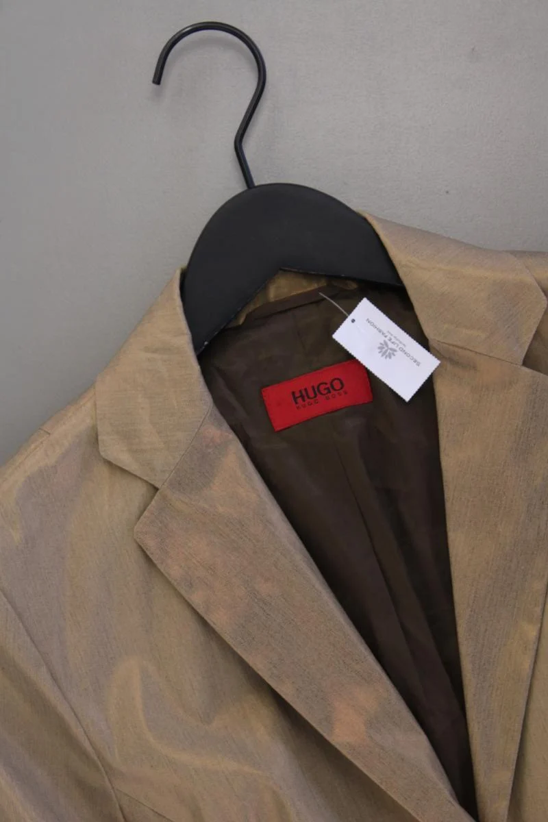 Hugo Boss Regular Blazer Gr. 40 Vintage gold aus Baumwolle