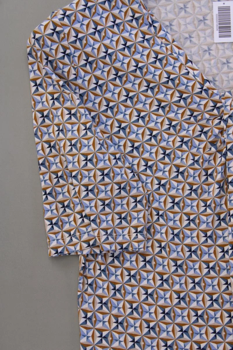 Bonita Printshirt Gr. S geometrisches Muster Kurzarm mehrfarbig aus Viskose