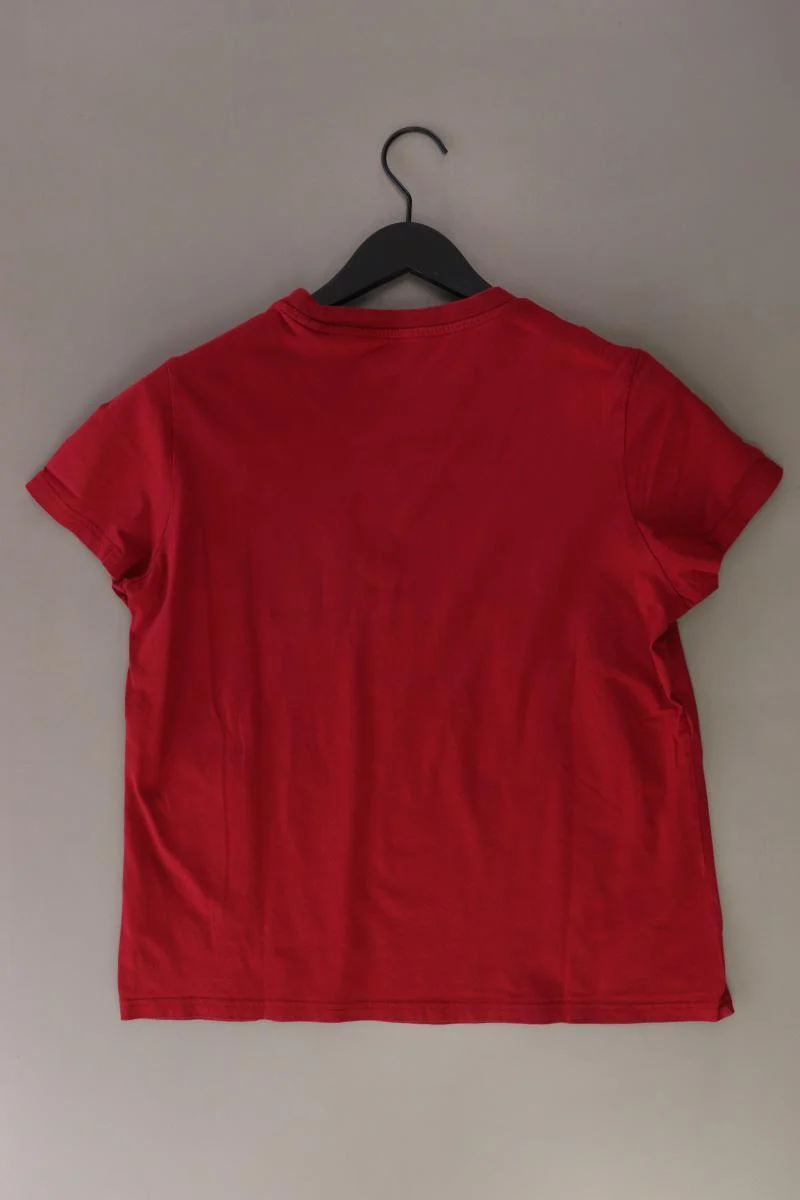Adidas Printshirt Gr. XL Kurzarm rot aus Baumwolle