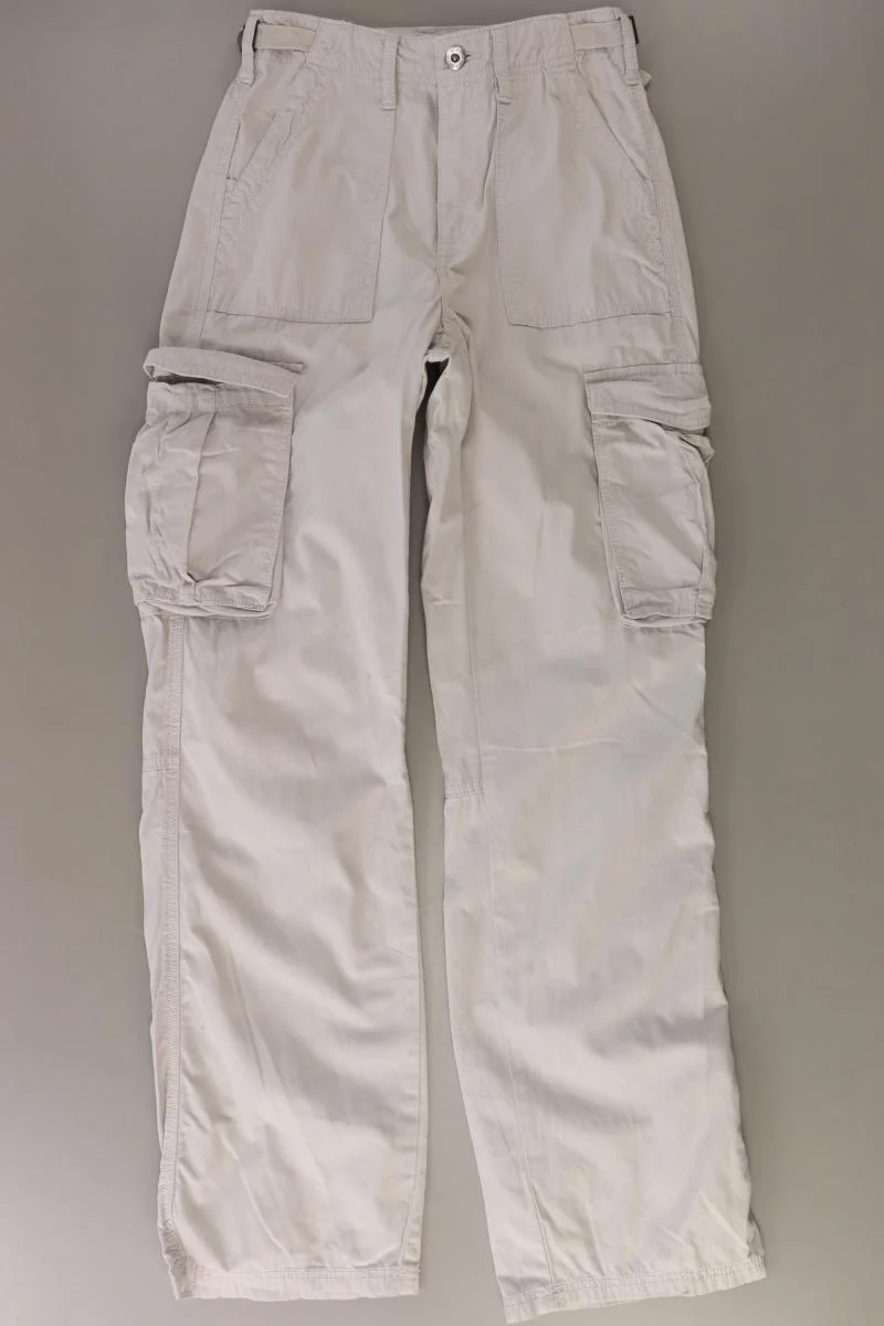 Bershka Cargohose Gr. 34 grau aus Baumwolle