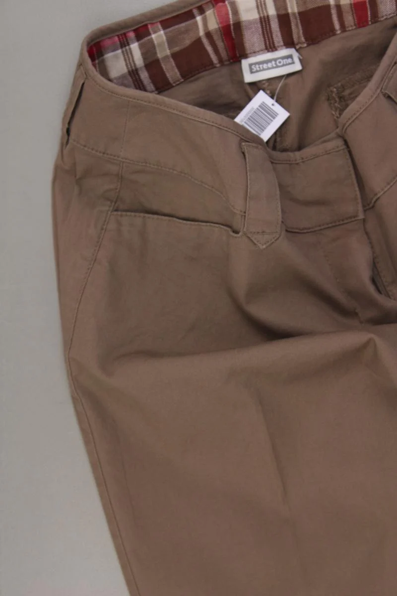 Street One Stoffhose Gr. 36 braun aus Baumwolle