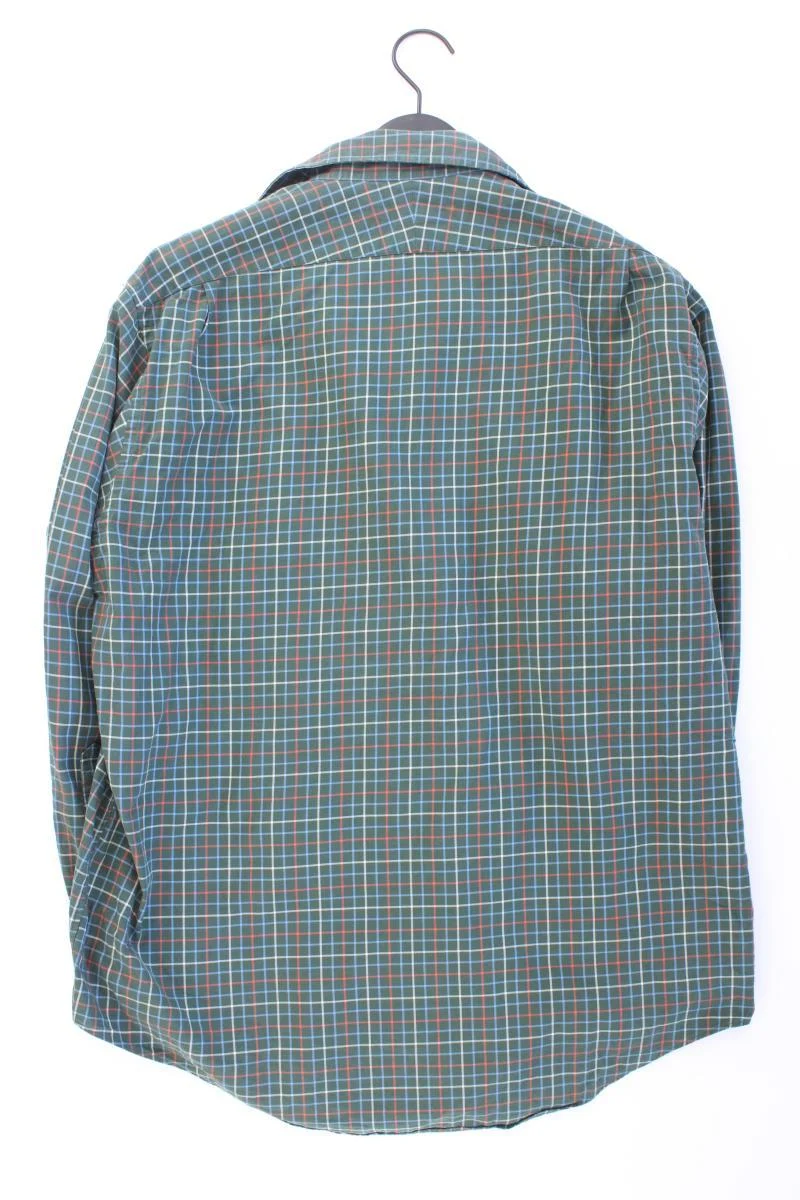 Lands' End Langarmhemd für Herren Gr. Hemdgröße 43 geometrisches Muster grün