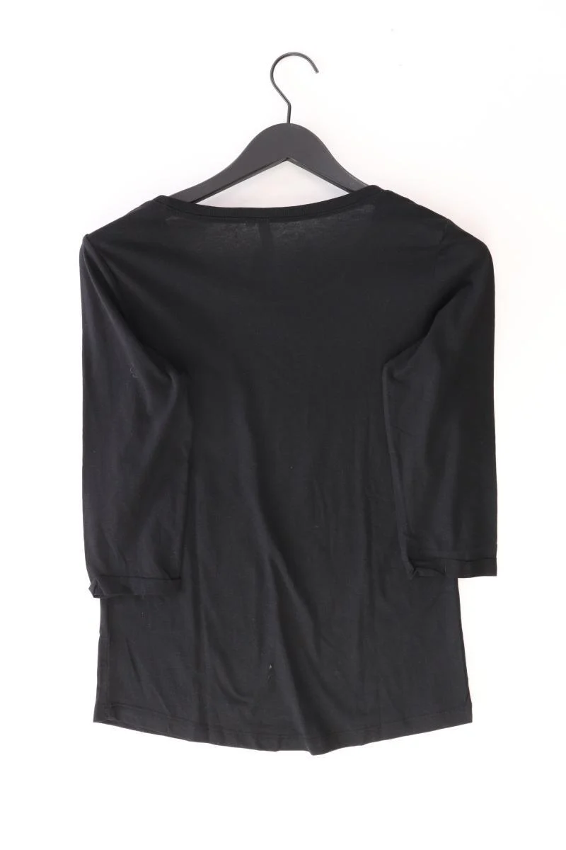QS by s.Oliver Printshirt Gr. S 3/4 Ärmel schwarz aus Baumwolle