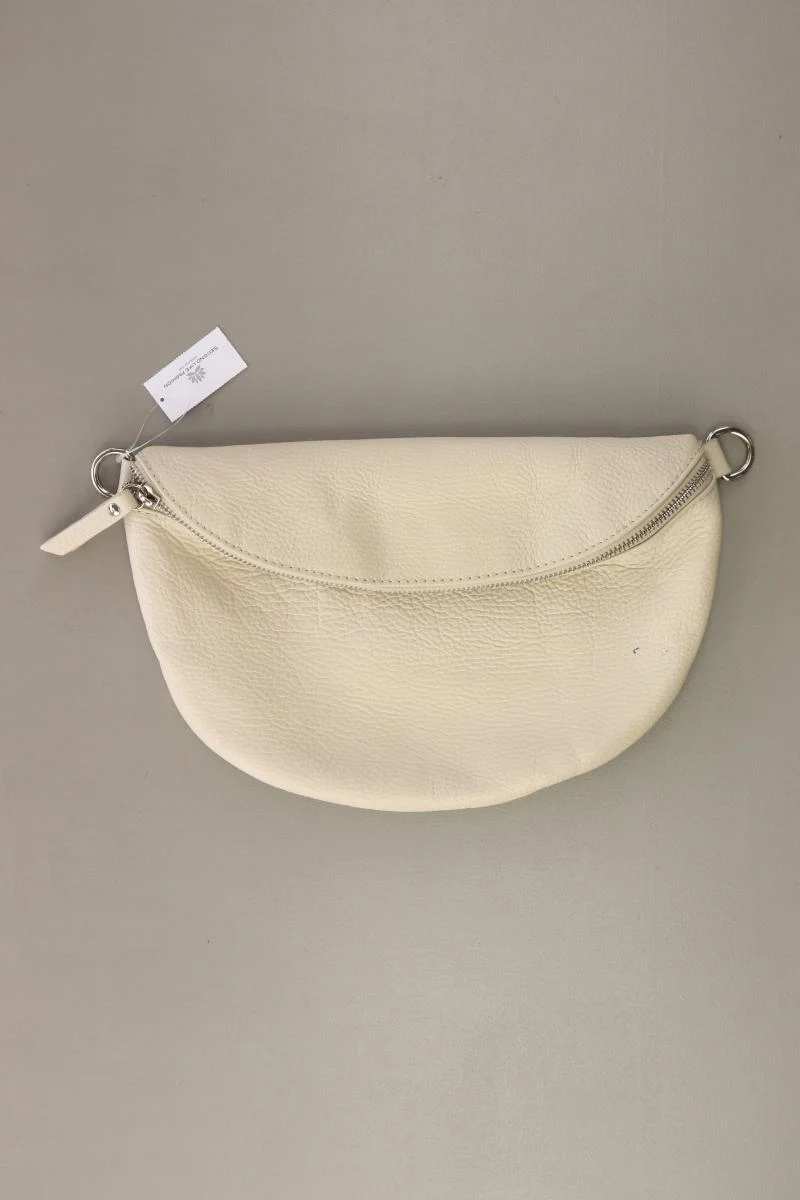 Clutch creme aus Leder
