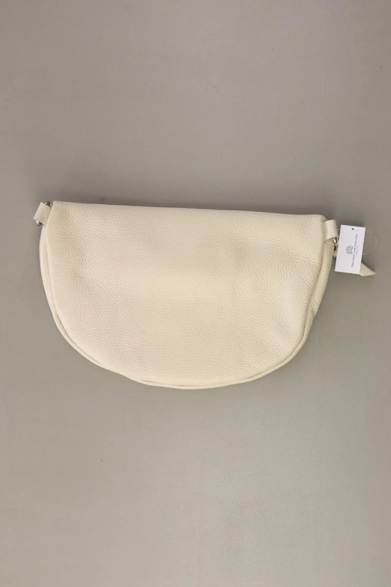 Clutch creme aus Leder