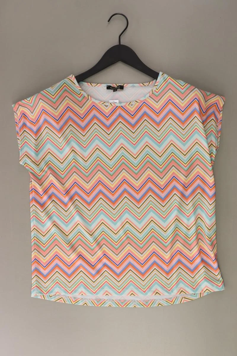 More&More Printshirt Gr. 38 geometrisches Muster Kurzarm mehrfarbig