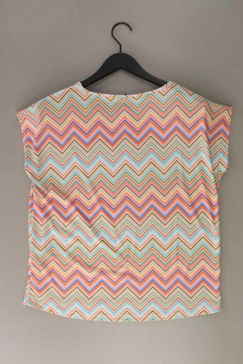 More&More Printshirt Gr. 38 geometrisches Muster Kurzarm mehrfarbig