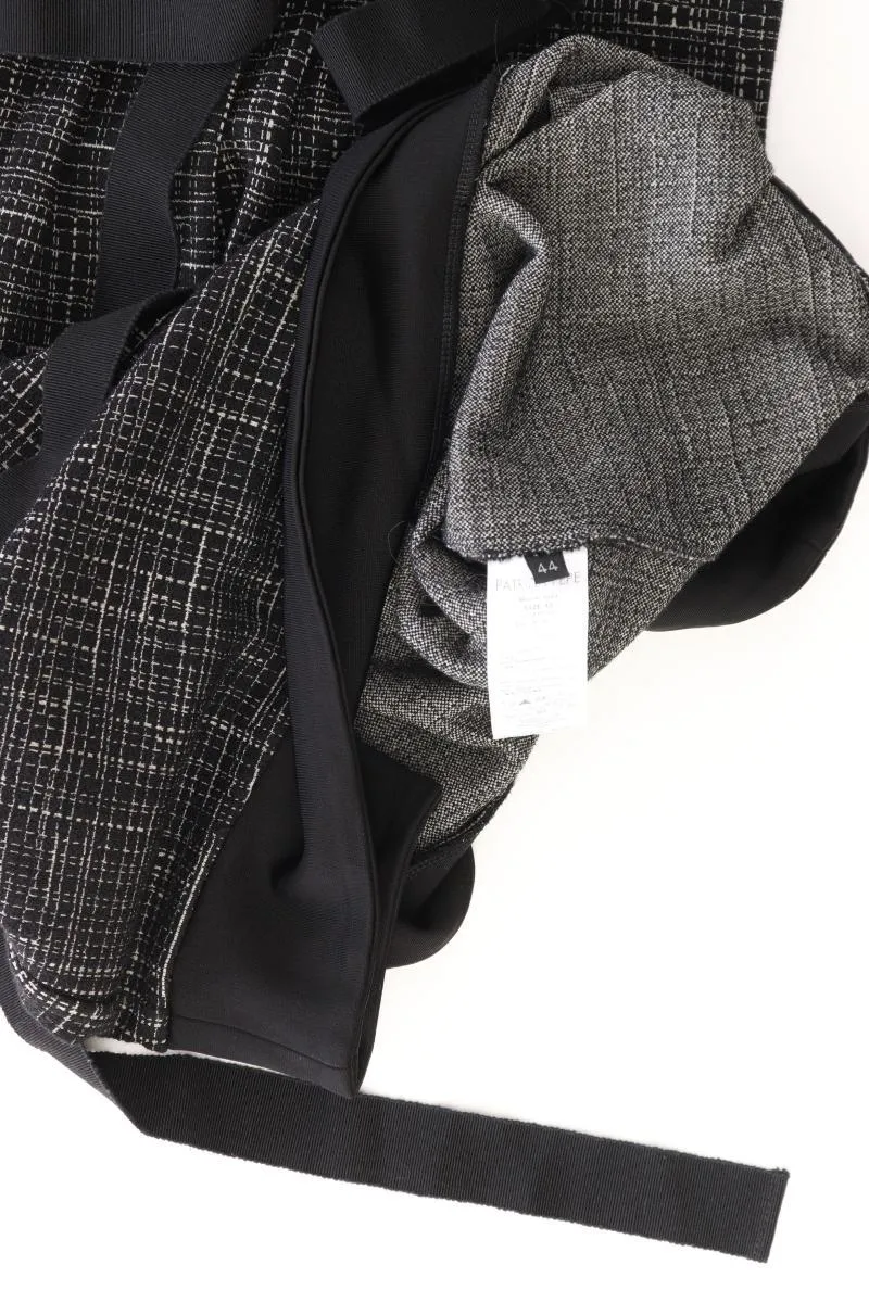 Patrizia Pepe Midikleid Gr. IT 44 (M) 3/4 Ärmel schwarz aus Polyacryl