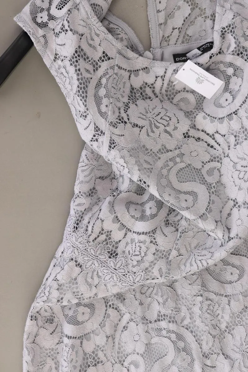 Dorothy Perkins Spitzenkleid Gr. 36 Ärmellos grau aus Polyester