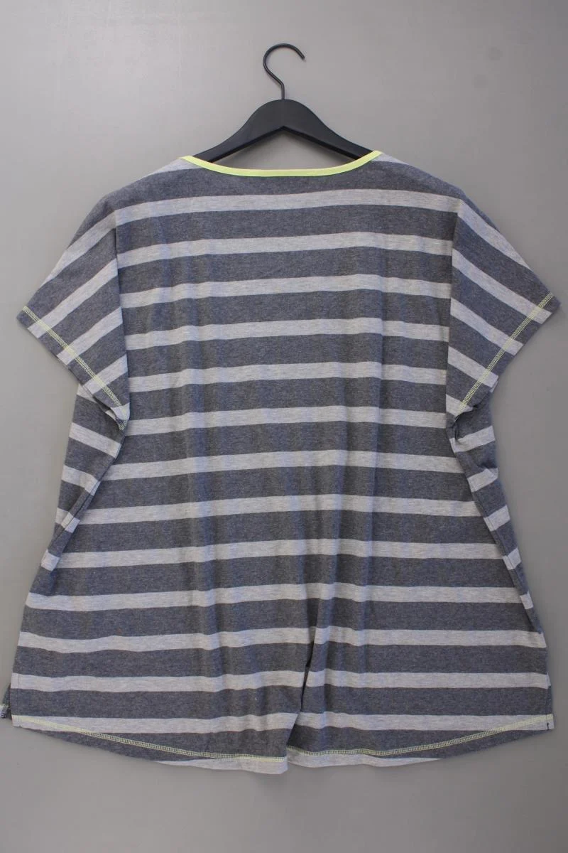 Janet & Joyce Ringelshirt Gr. 56 gestreift Kurzarm grau aus Baumwolle