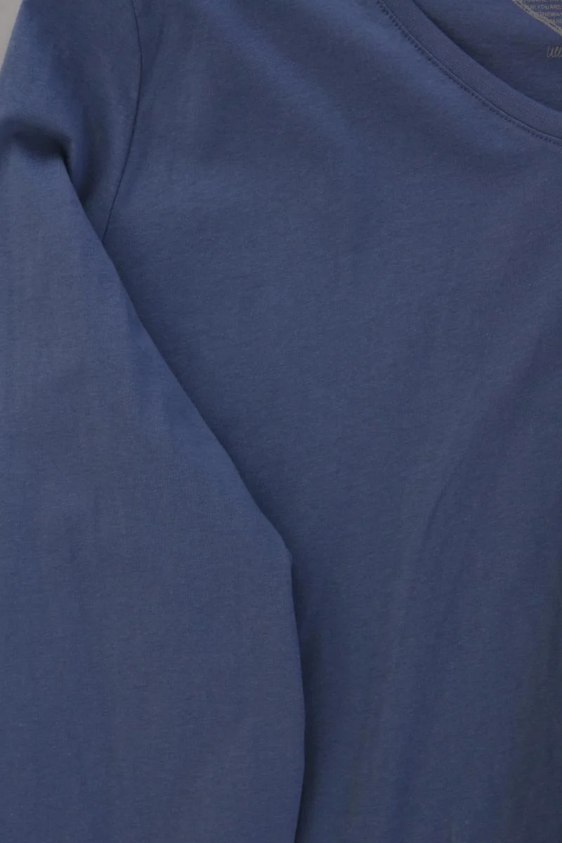 Ulla Popken Longsleeve-Shirt Gr. 54/56 Langarm blau aus Baumwolle