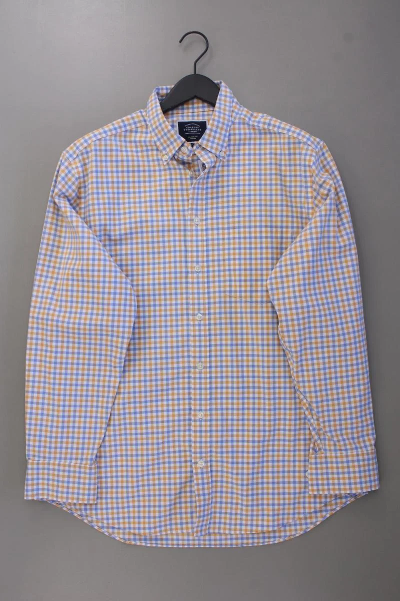 CHARLES TYRWHITT Karohemd für Herren Gr. L kariert neuwertig Langarm mehrfarbig