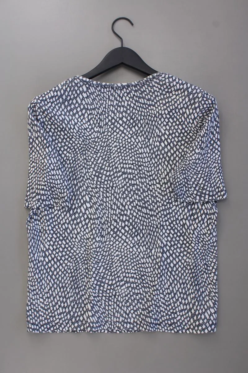 olsen Printshirt Gr. 44 geometrisches Muster neuwertig Kurzarm blau