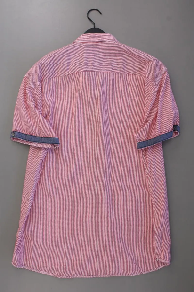 Tom Tailor Kurzarmhemd für Herren Gr. XXXL gestreift rot