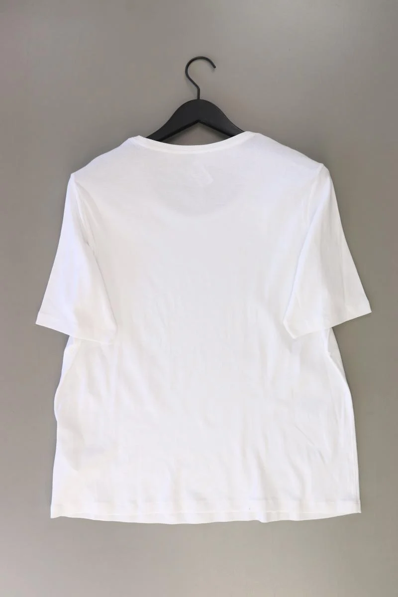 olsen Printshirt Gr. 48 neu mit Etikett Kurzarm weiß aus Baumwolle