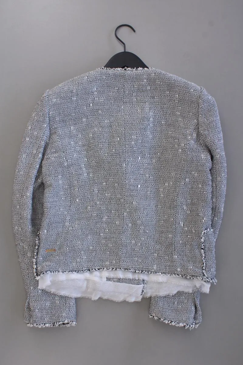 BOSS Orange Bouclé Jäckchen Gr. 36 grau aus Baumwolle