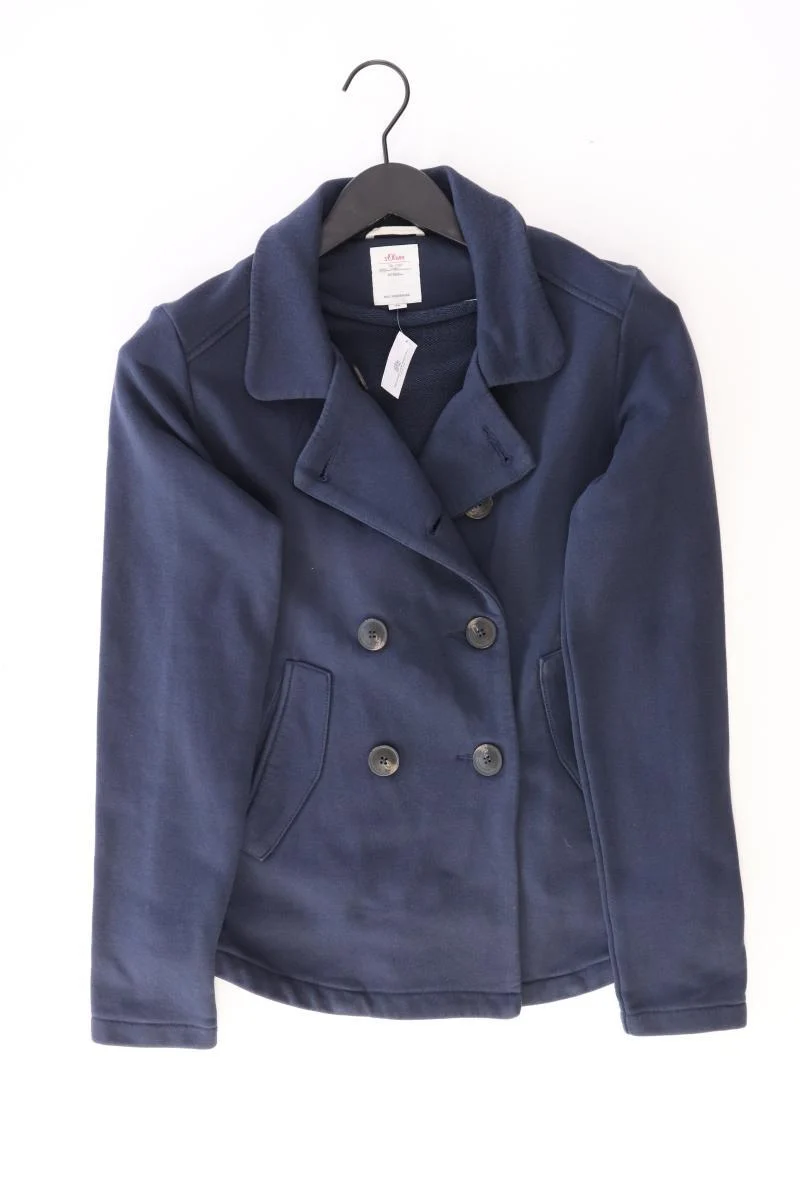 s.Oliver Übergangsjacke Gr. 36 blau aus Baumwolle