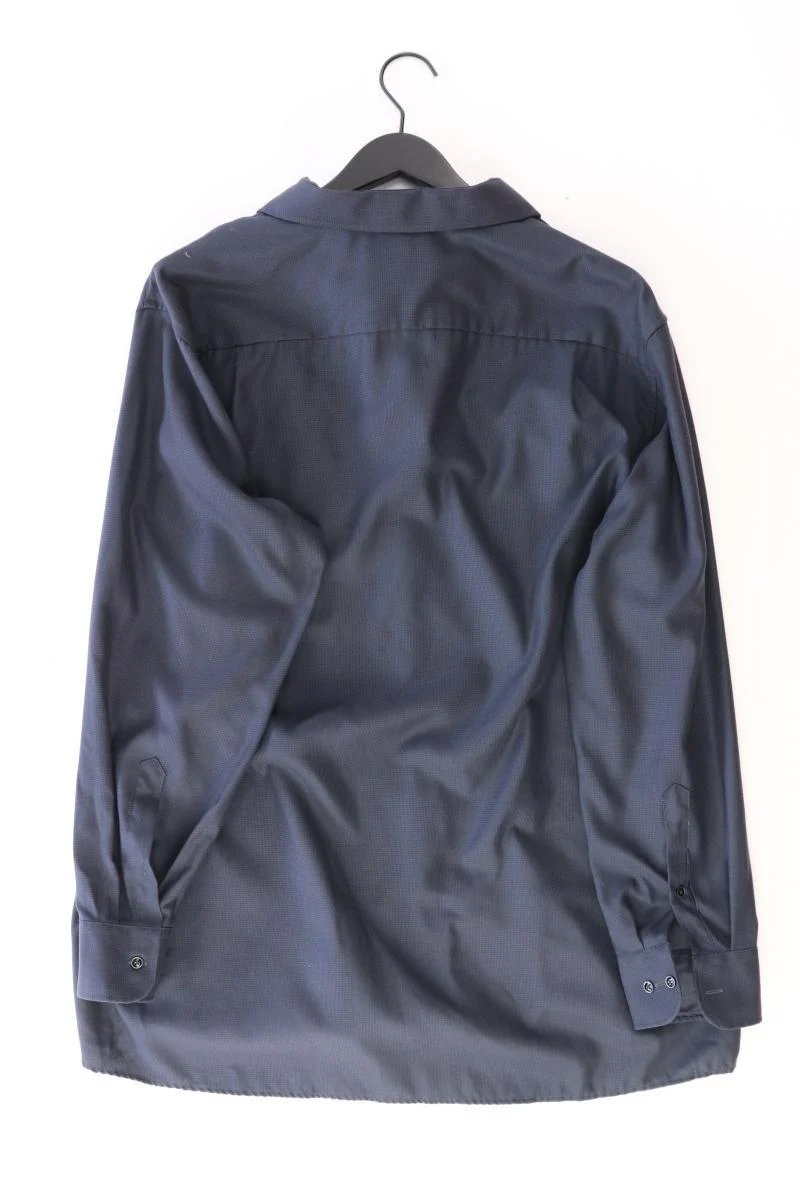 Casa Moda Langarmhemd für Herren Gr. Hemdgröße 46 blau aus Baumwolle