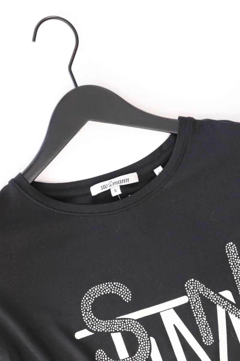Steilmann Longsleeve-Shirt Gr. S Langarm grau aus Baumwolle