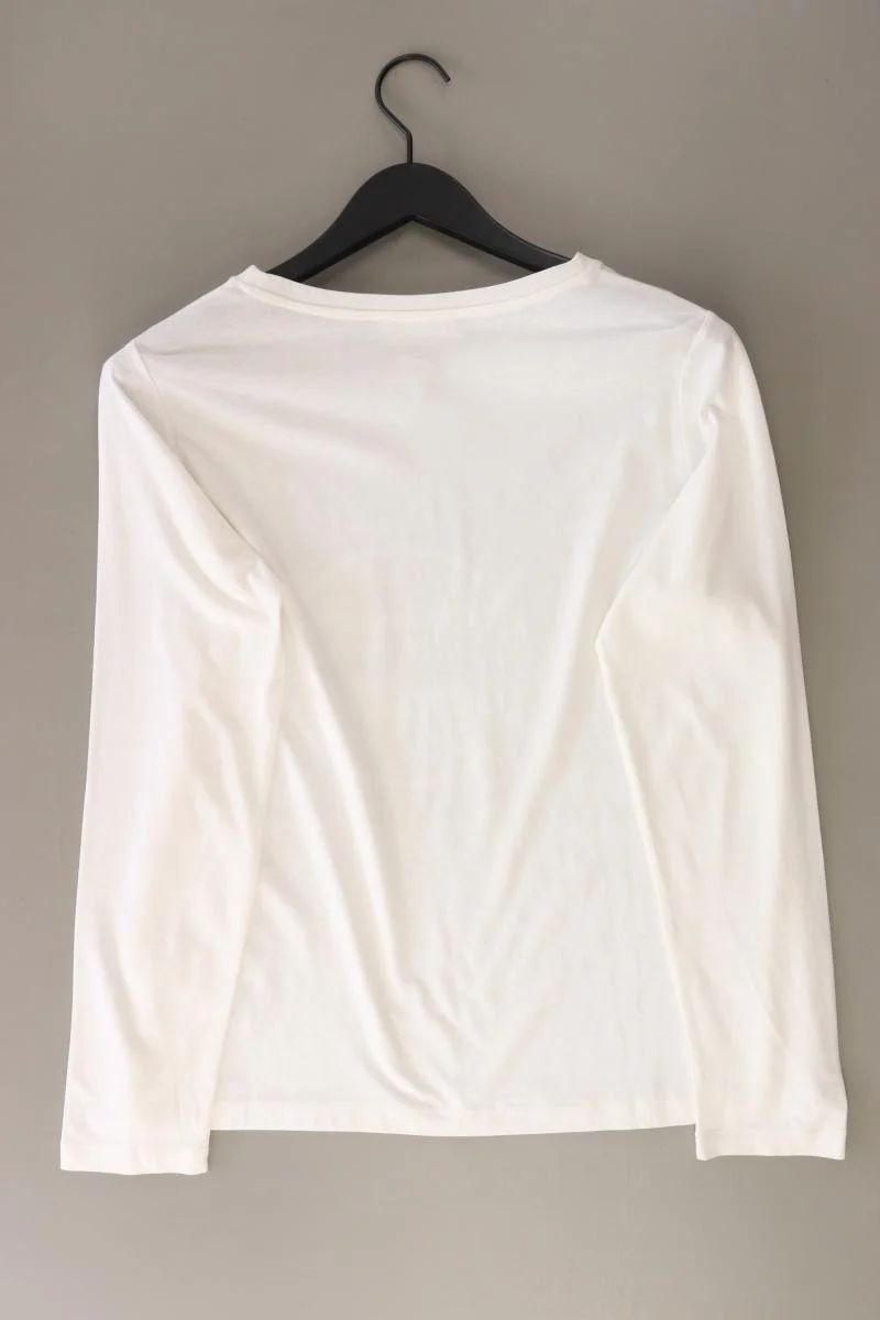 Cartoon Longsleeve-Shirt Gr. 38 Langarm creme aus Baumwolle