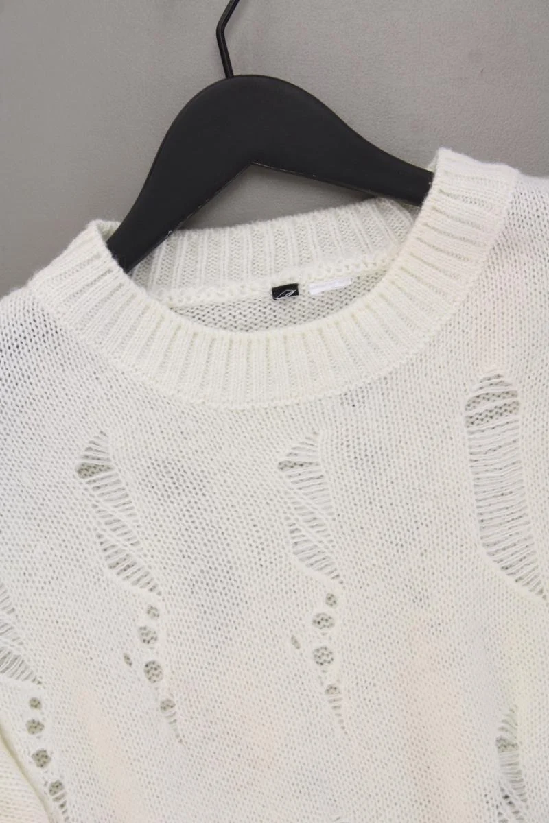 Langarmpullover Gr. 48 creme