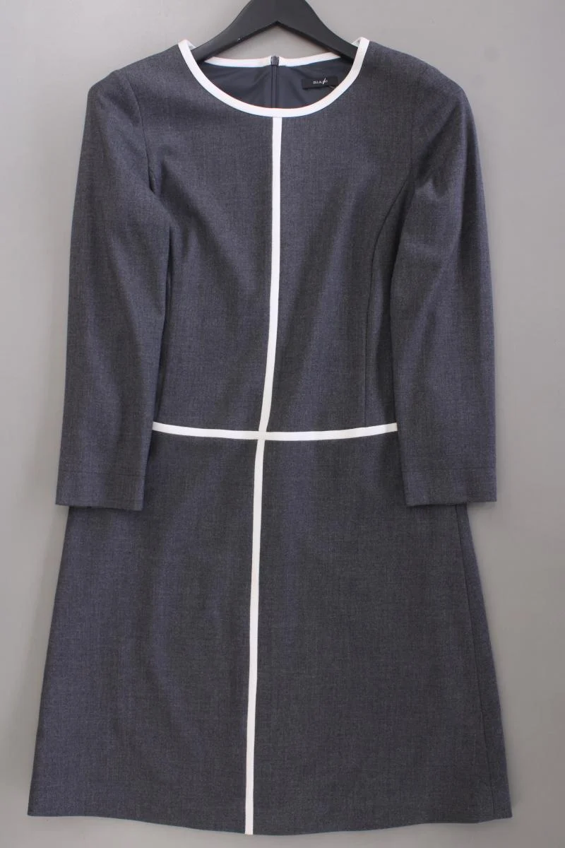 Riani Bleistiftkleid Gr. 34 Langarm grau
