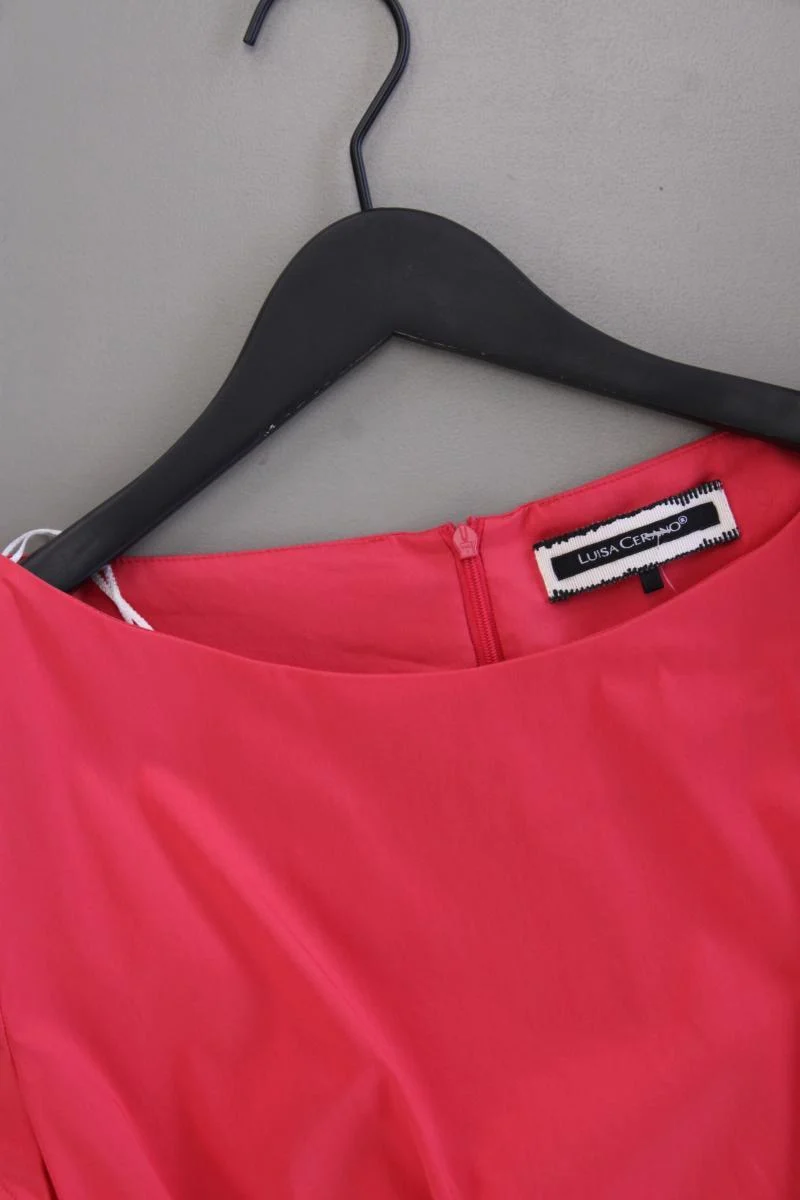 Luisa Cerano Bleistiftkleid Gr. 44 Kurzarm pink aus Baumwolle
